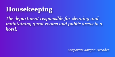 Data Visualization of Housekeeping