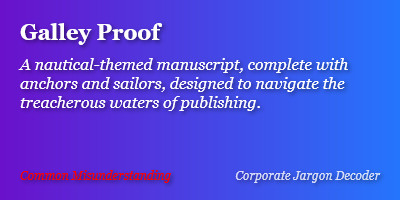 Data Visualization of Galley Proof